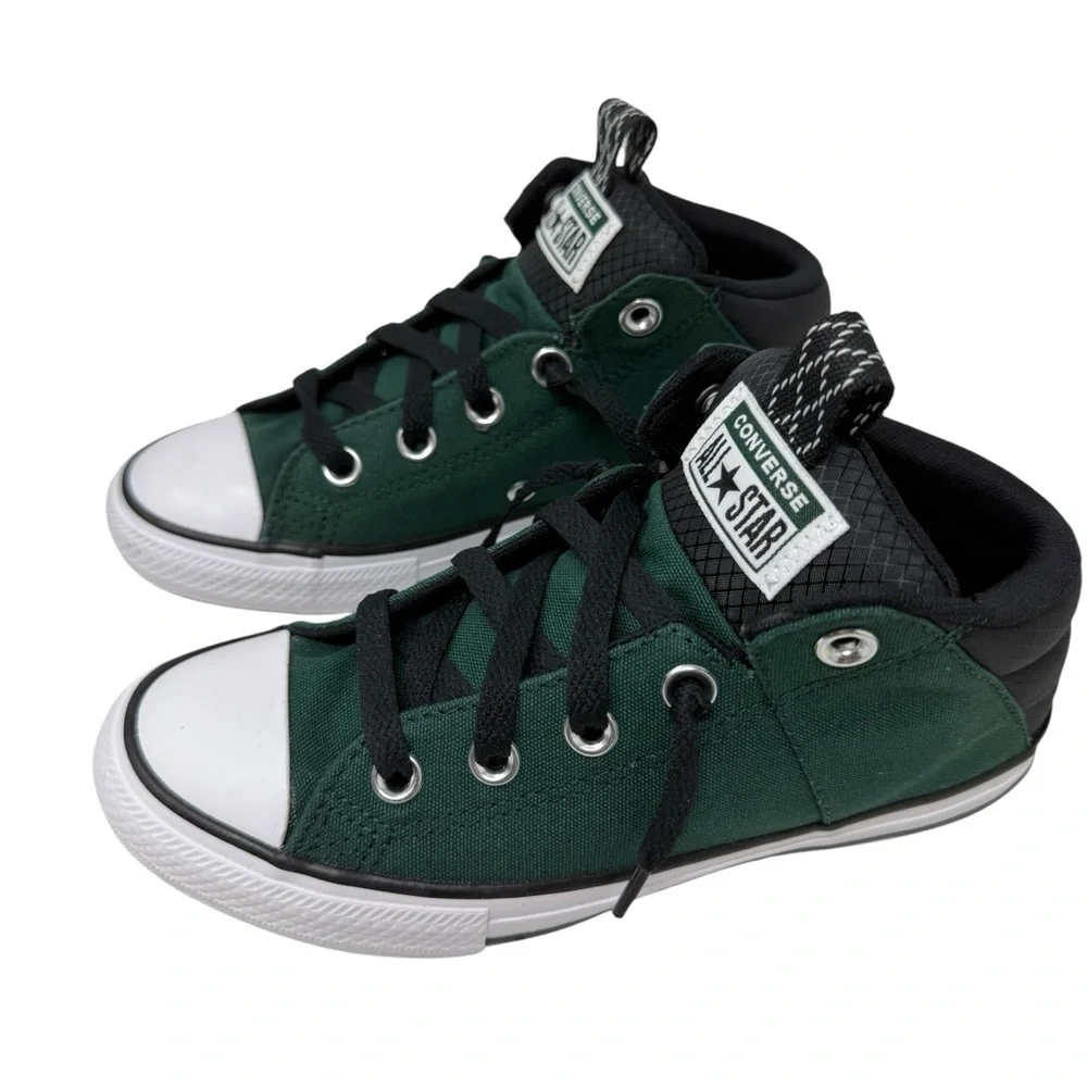 Converse CTAS Axel Mid Size youth 2 Sneakers Shoes green black New